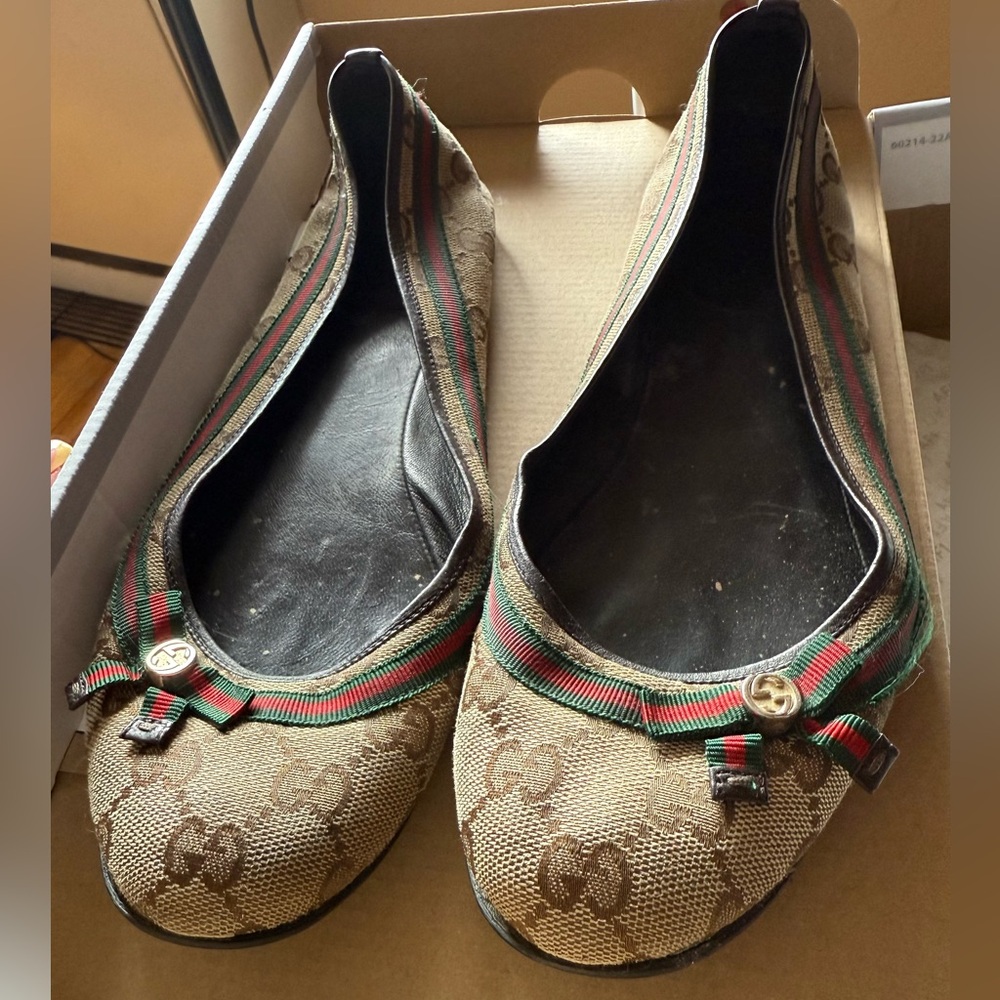 Gucci Women's Brown Ballet Flats